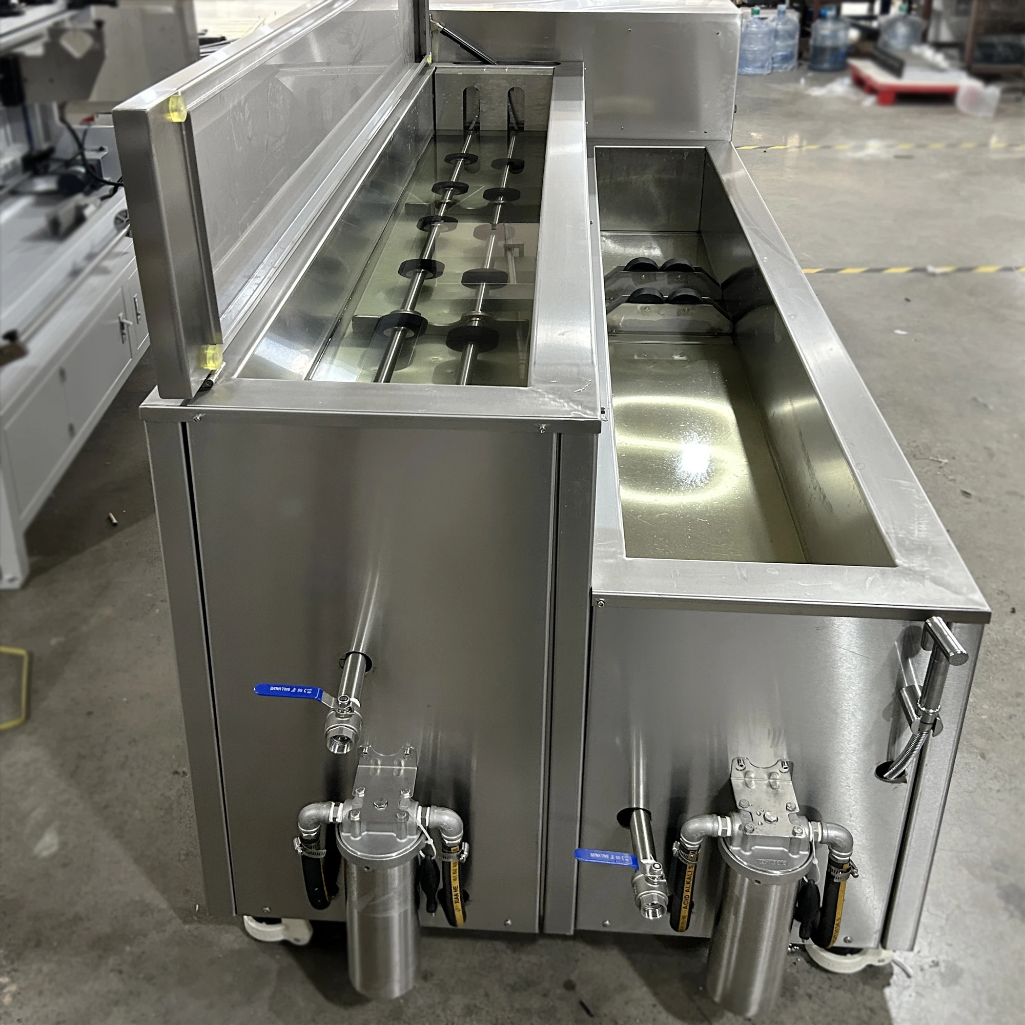 RTYG-520 полуавтоматическая ультразвуковая стиральная машина anilox с 2 рулонами для очистки за