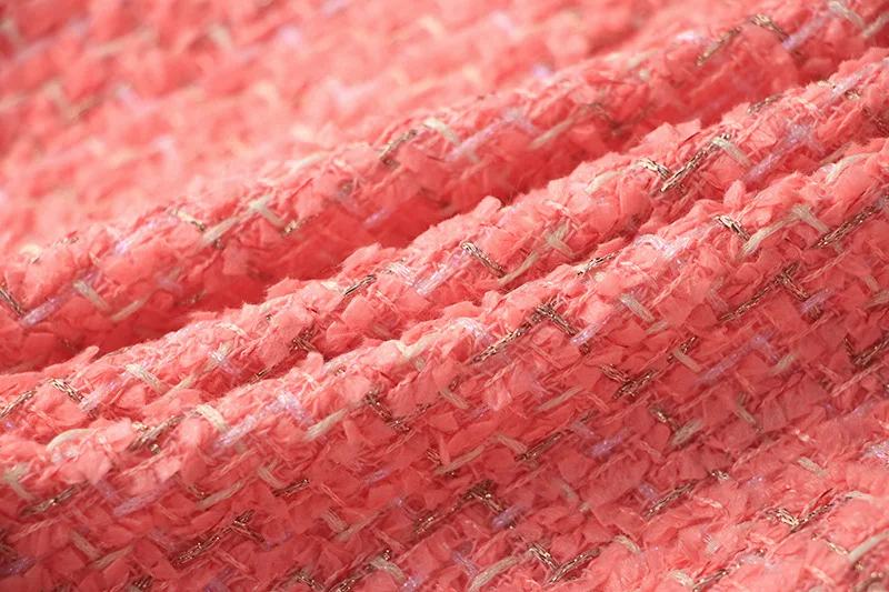 2023 new arrivals office lady dress deep V neck design tweed fabric luxury dress women suit casual dresses