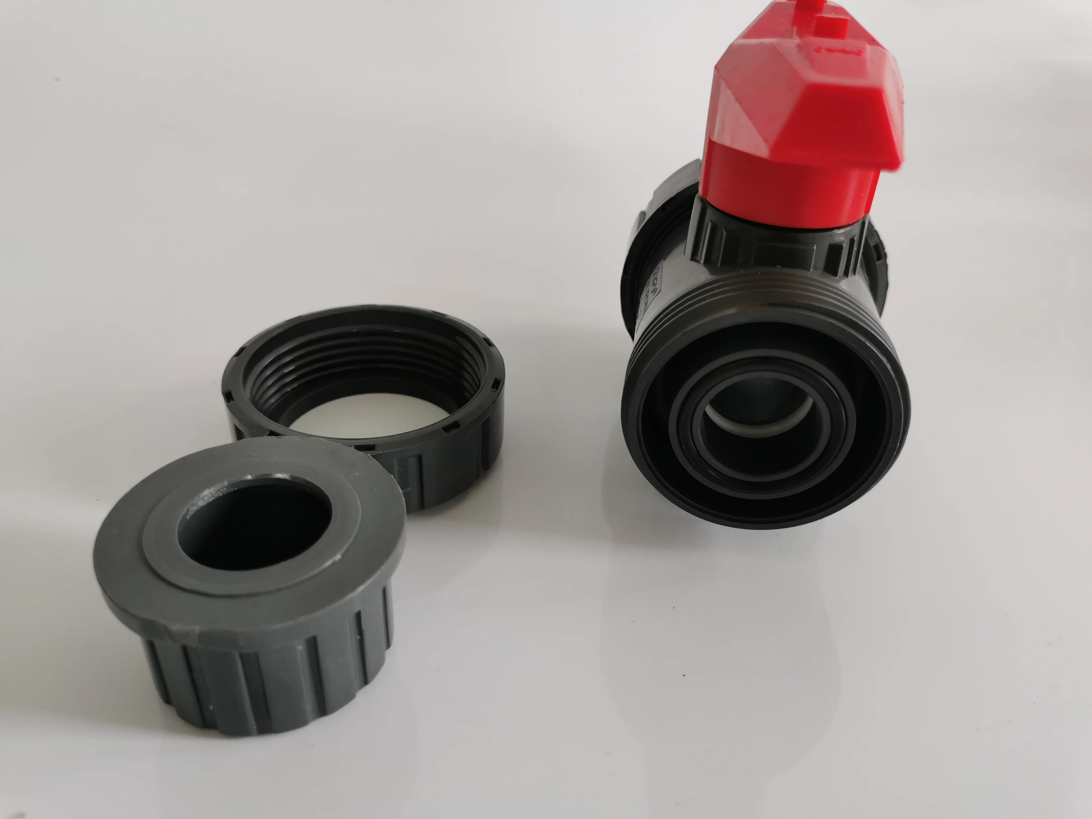 DIN25 DN32 DN40 DN50 DN65 high quality hot sale UPVC double union ball valve