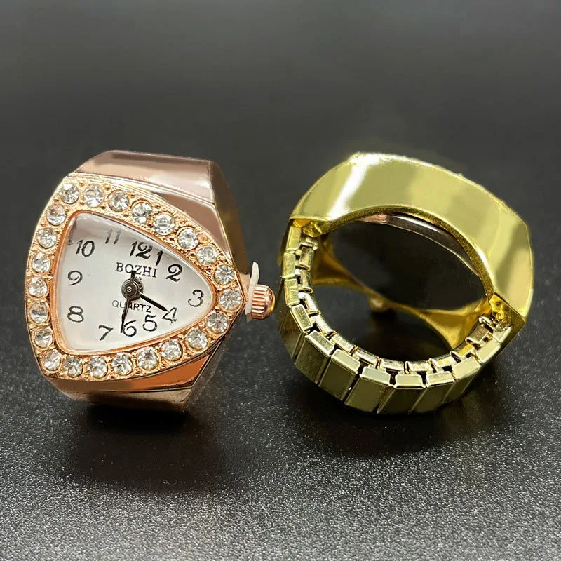 Finger Watches for Women Vintage Watch Ring Quartz Clock Finger Watch Ring for Women Finger