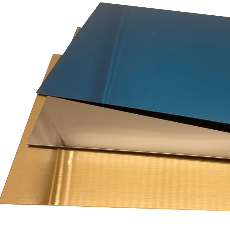 Gold Mirror Finished Plate Sus 304 Stainless Steel Color Sheet Plate