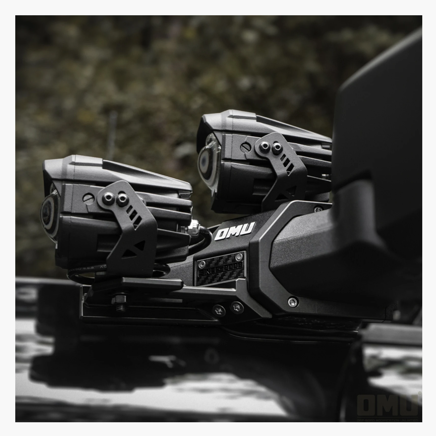 OMU A Pillar Light Holder Spot Light Holder for Ford Bronco 4x4 accessory Aluminum&carbon fiber light holder maiker manufacturer