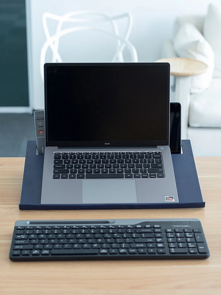 Desktop office storage bracket and office computer monitor stand  with phone holder function