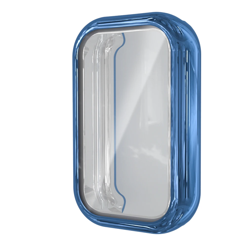 Full Cover TPU Screen Protector For Xiaomi smart band 8 active Electroplated Silicone Watch Cover Case For mi smart band8 active