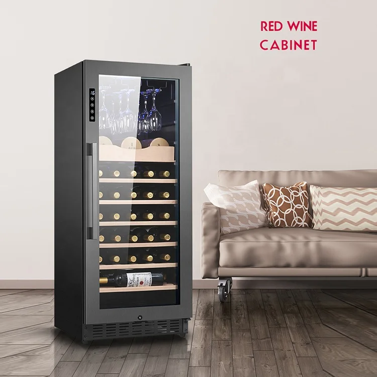 LANYI Single-Zone Display Beverage Fridge Drink Cooler Luxury Led Spotlight Light Wine fridge Coolers