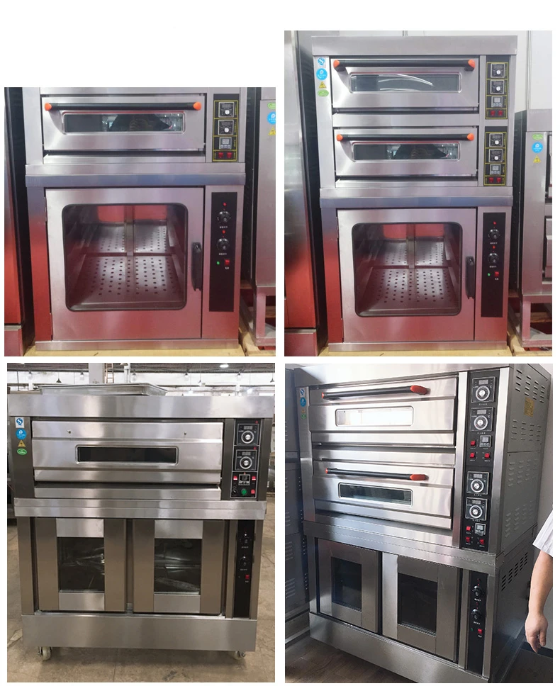 one deck combination 2 in1 electric oven with proofer oven combi oven proofing machine