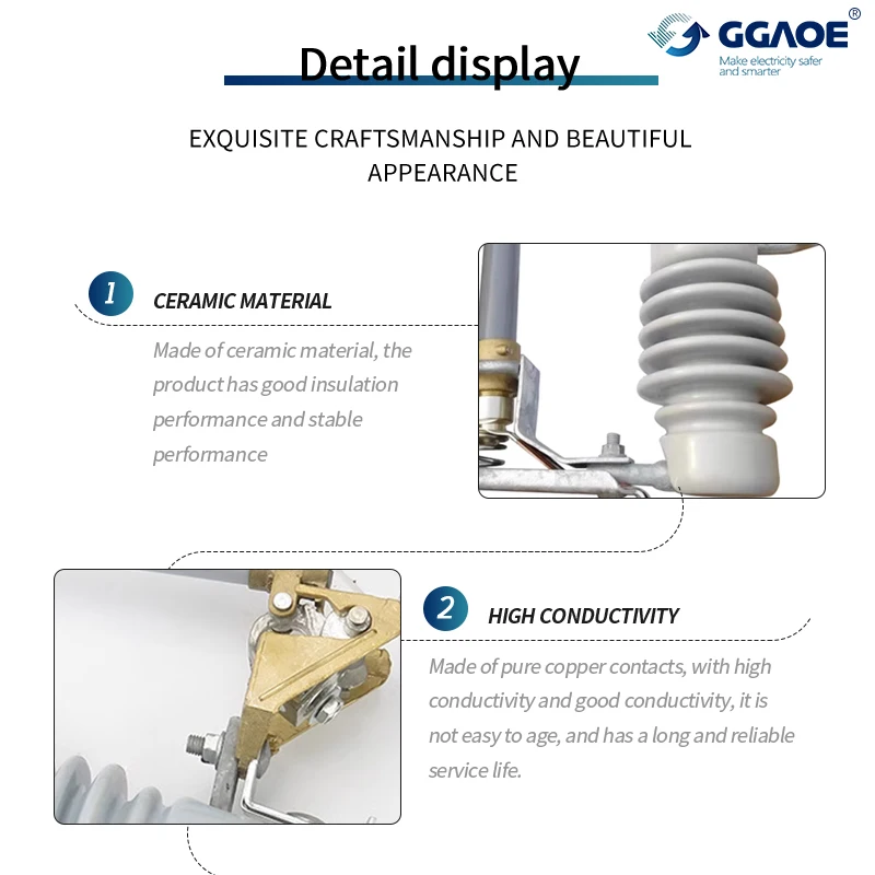 RW12 Series 15-27KV Outdoor High Voltage Distribution Protection Device Drop-out Fuse