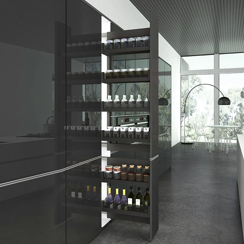 Kitchen large corner large monster pull-out wine/drink/food high unit locker