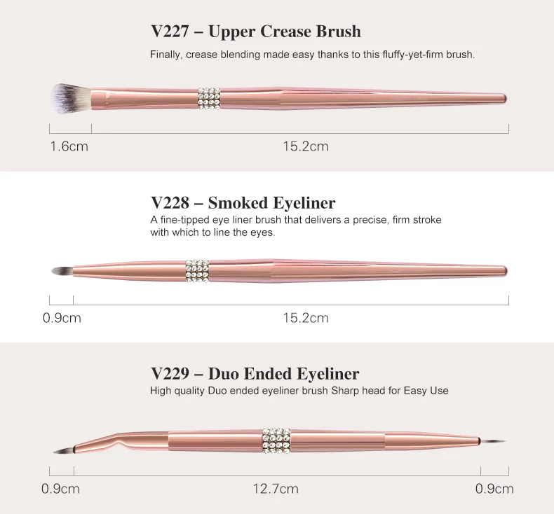 New Makeup Brush 14 Eye Shadow Eye Eye Shadow Makeup Tools Champagne Handle Makeup Brush Set