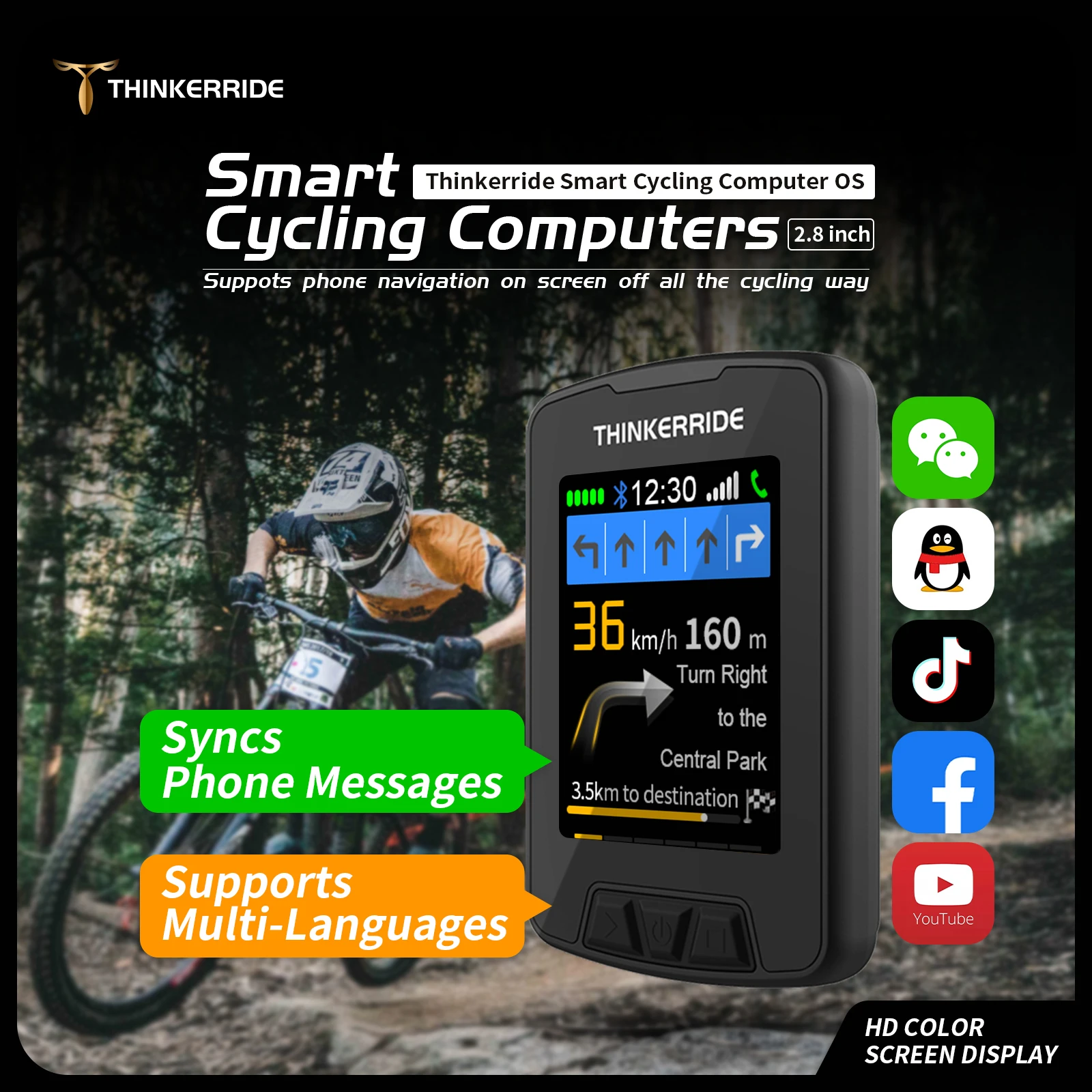 Popular Quick Installation Wireless Cycling Computer Sharing Bikes Odometer