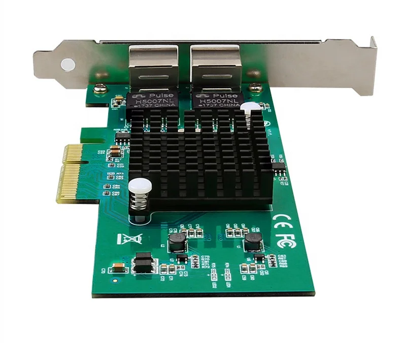 2 порта PCIE X1 1000M PCIe Gigabit Ethernet с двумя портами RJ45 Lan сетевая карта чип 82576 сеть Pci-e