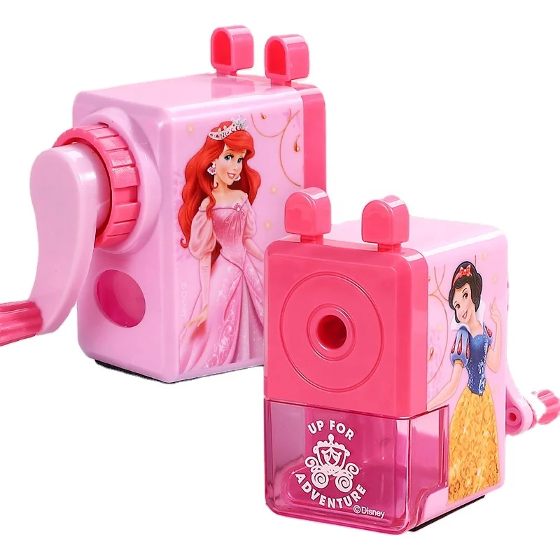 Manual desktop sharpener with single hole, portable, socket pencil and crayon sharpener