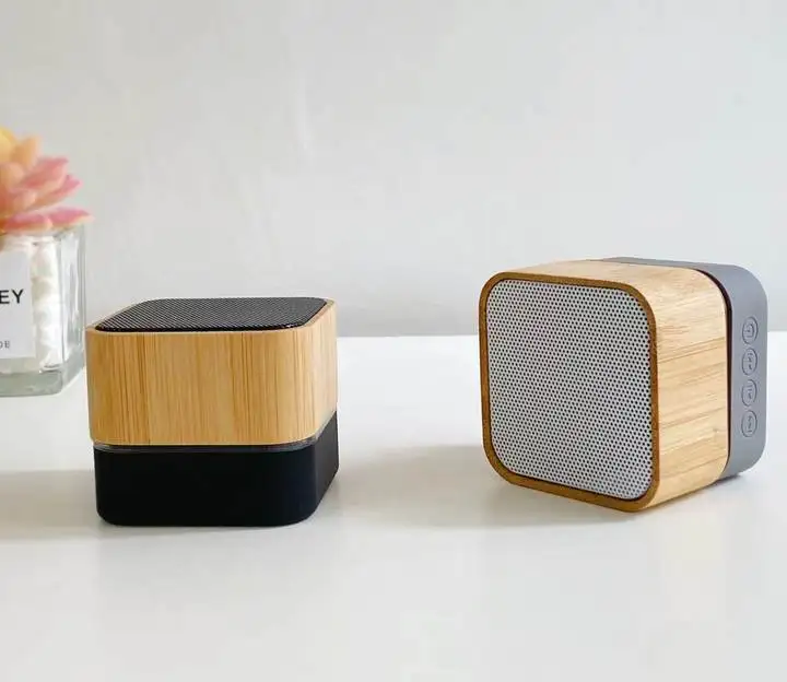 Новое поступление Bluetooth беспроводной несколько форм небольшой мини-размер деревянный экологически чистый бамбуковый многофункциональный портативный динамик