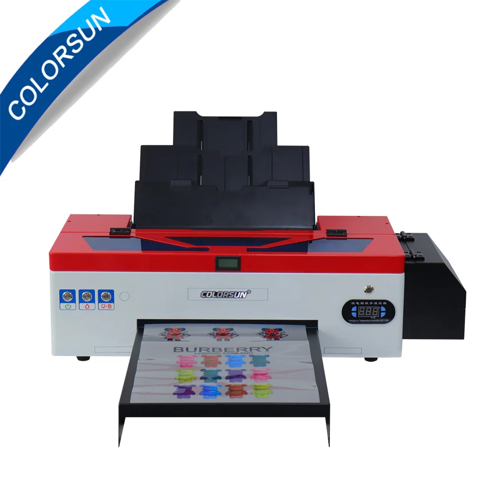 Принтер Colorsun A3 L1800C Dtf, машина для печати на футболках DTF, рулонная печатная машина с ПЭТ-пленкой