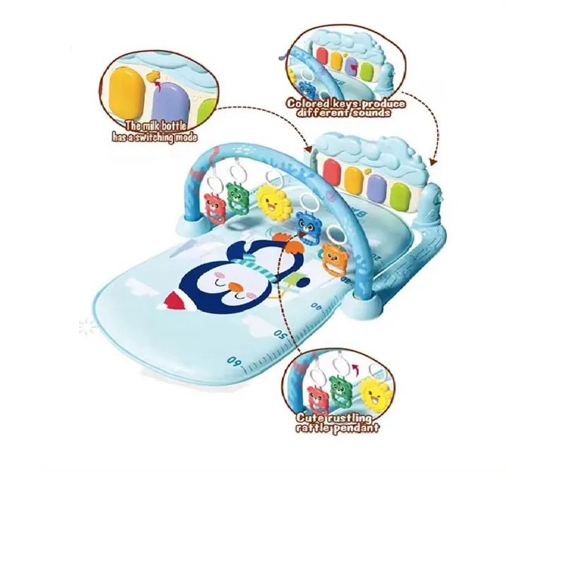Musical Piano baby gym mat Game Colorful Kick N Play Piano Infant Activity Carpet Gym Baby Playmat Educational toys