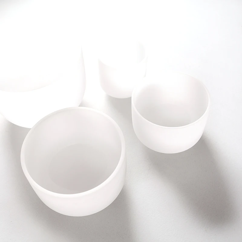 frosted quartz crystal singing bowl for healing /music tones