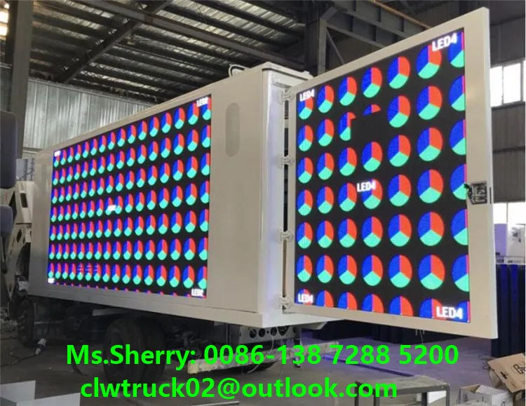 18ft LED Display Truck Body Box LED Billboard Box Mounted on Truck for Sale to Canada