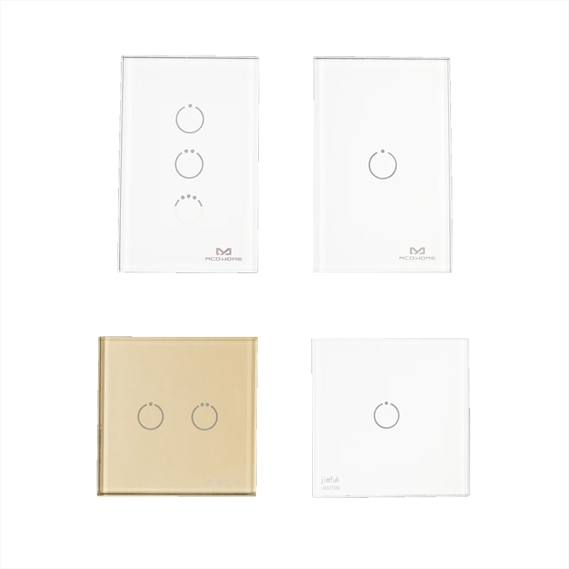 Factory custom Smart touch without Electric wire light Glass Switch panel for home appliance
