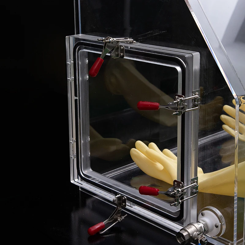 AGB-2A transparent Acrylic perovskite electronics chemical synthesis additive manufacturing Plexiglass PMMA vacuum glove box