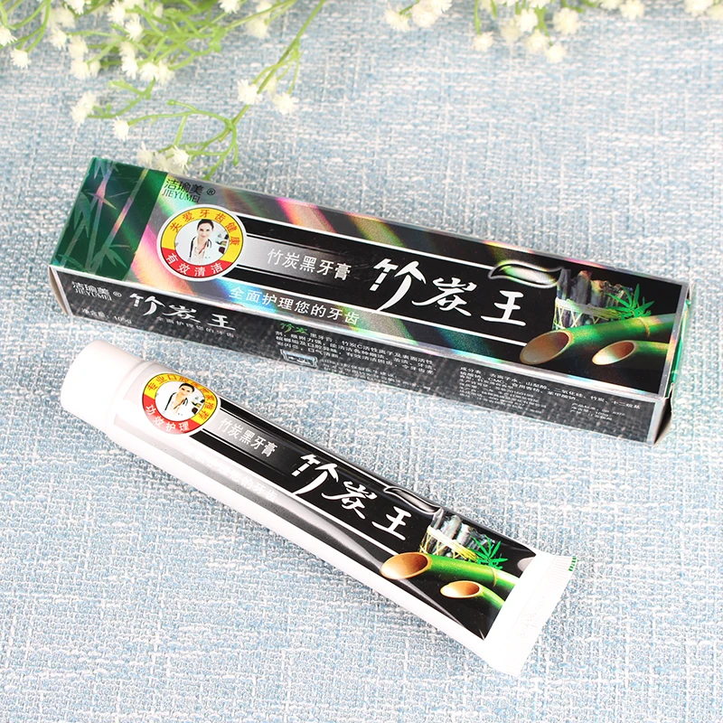 
105g mint whiten natural activated bamboo charcoal toothpaste OEM 