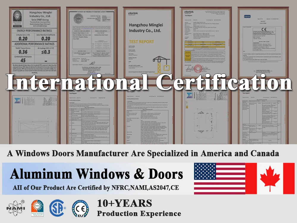 Minglei Latest Window Designs Garden House Windows Top 10 Window Manufacturers tilt & turn windows for Villa