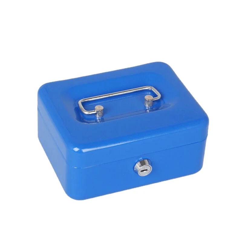 Кассовый ящик с лотком для денег фиксирующий кассовый кодовым замком копилка со съемным монет средний размер