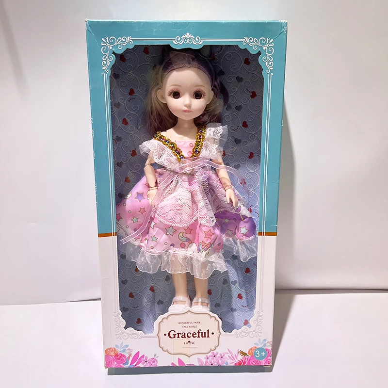 30cm cheap price popular style doll factory colored baby girl doll children bjd doll