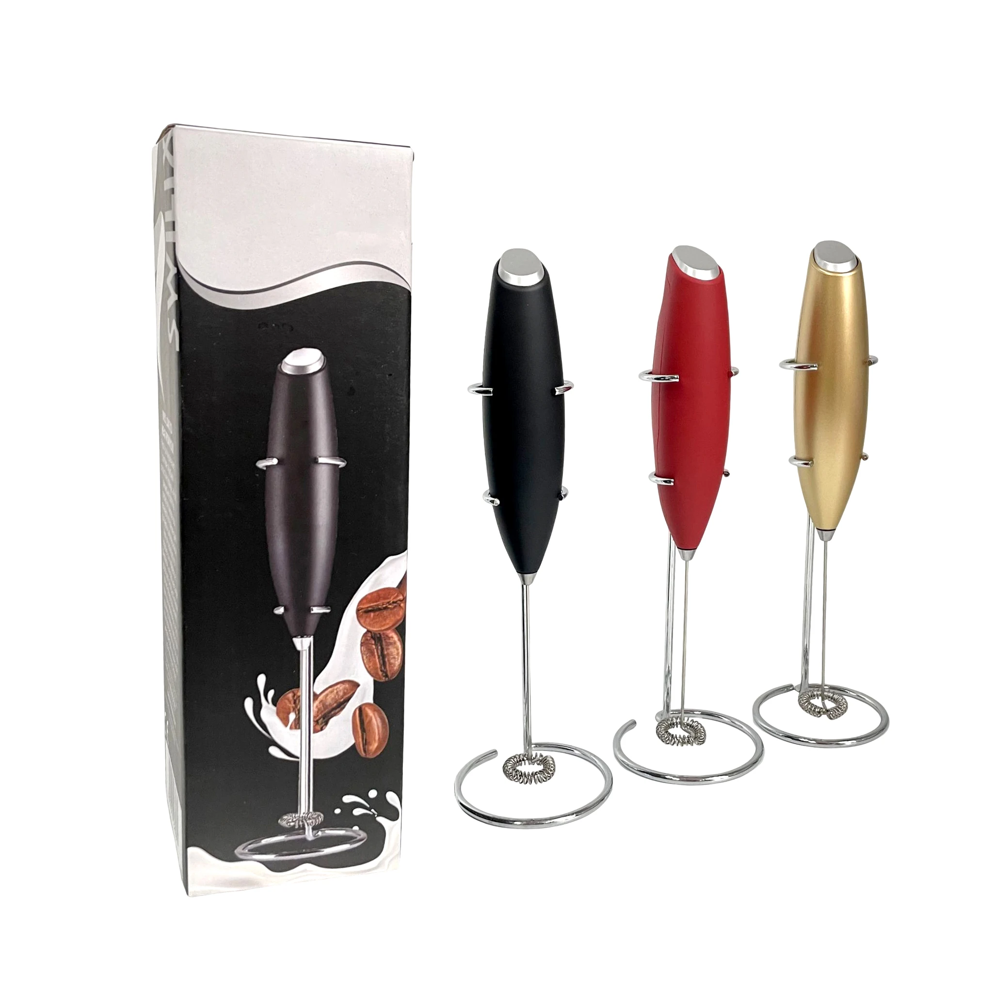 Electric Automatic Hand Milk Frother with stand coffee beater