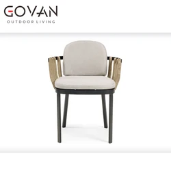 Современный дизайн, досуг, гостиница, вилла, Тиковая древесина, Обеденный набор, садовая алюминиевая мебель, уличный обеденный стул