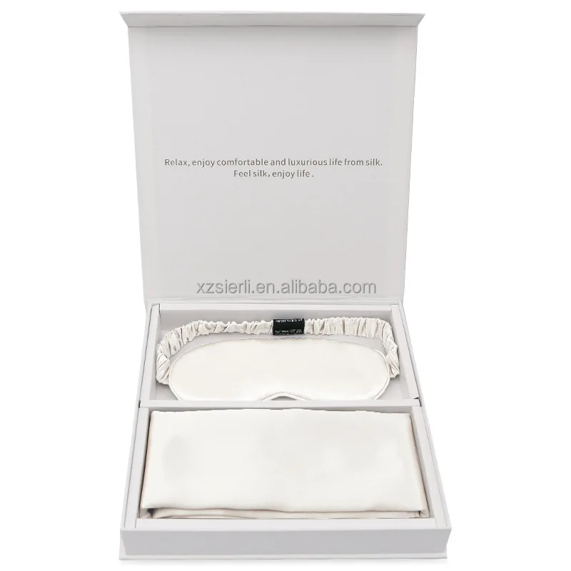 New Hot Sale Silk Pillow case Eye Mask Mask Set Travel Set silk beauty sleep gift set