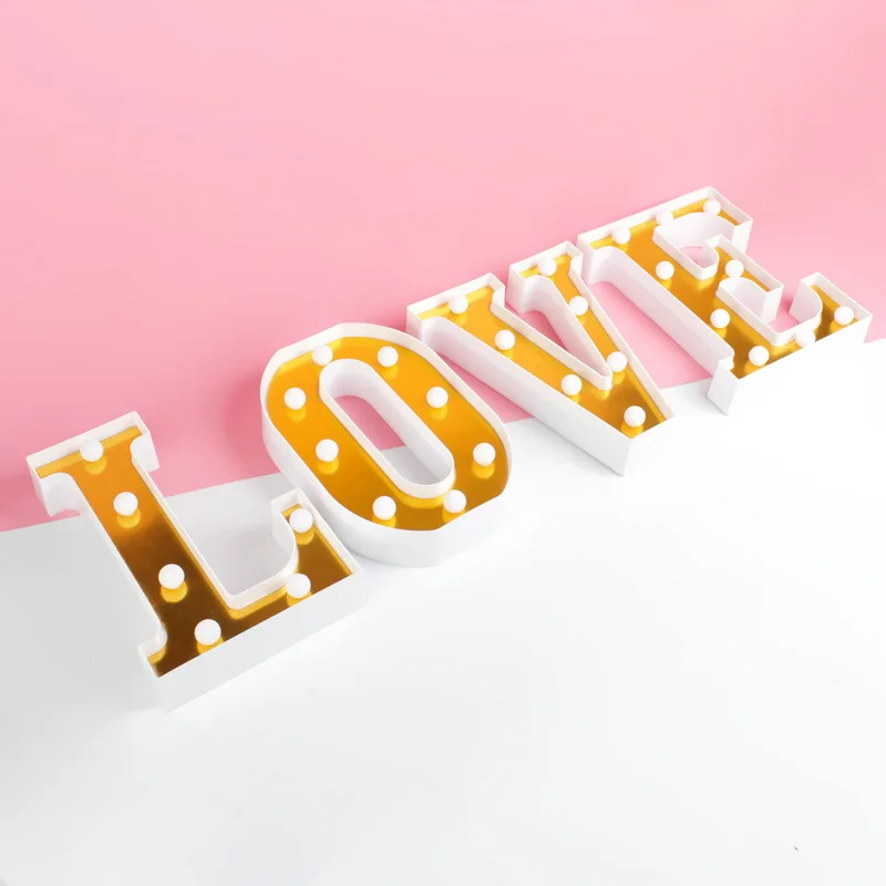 Wholesale Vintage Love Signs Led Letter Light Marquee 3d Led Light Letters
