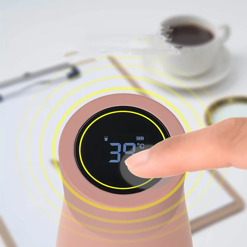 Top wholesale product 2024 UV smart water bottle self-cleaning thermos temp showing remind to drinking for sports