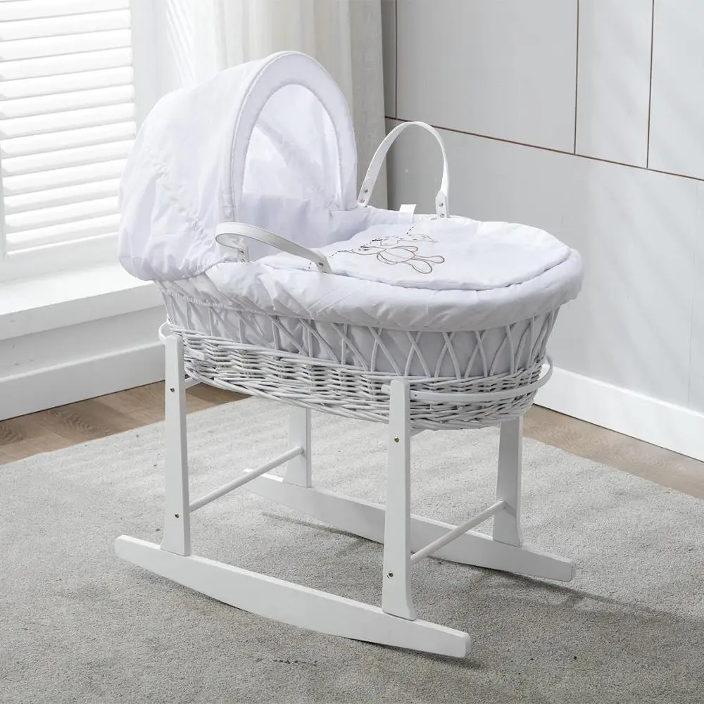 Baby Moses Basket With Stand Factory Basket Bassinet Wicker Bassinet Cradle