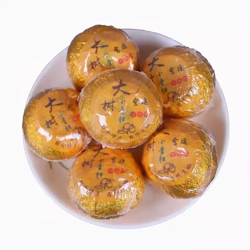 Guangdong Famous Orange Peel Ball Xiaoqinggan Puer Tea from Old Tree 2017 Old Tangerine Ripe Puerh