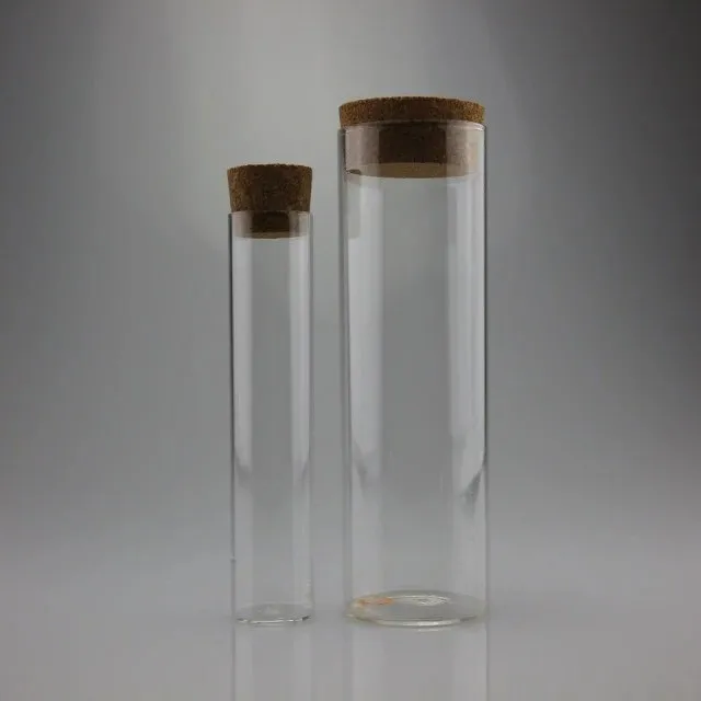 Transparent Glass Test Tube With Round Bottom for Lab Use