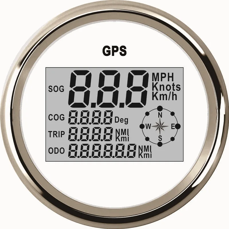 Цифровой GPS Спидометр одометр 85 мм 0-999 для автомобиля лодки с подсветкой 12 В