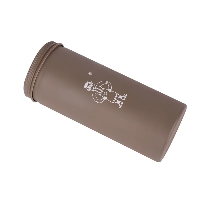 Screw aluminium round metal airtight storage packaging tea canisters tin can