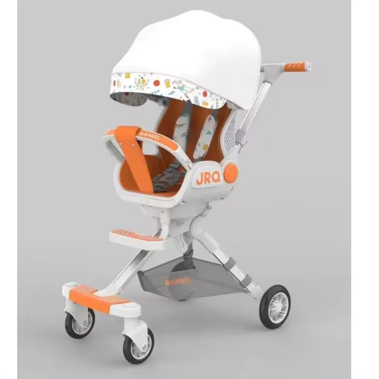 Baby Furniture Factory Aluminum Folding Baby Stroller In Shock Baby Strollers With Adjustable Backrest