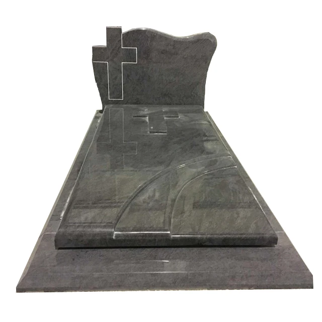 Indian Aurora antique laser etched red granite  tombstone headstone memorial pierre tombale