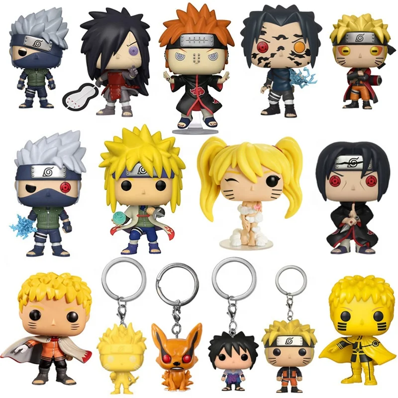 Funo PO Cartoon Gift Statue Kakashis Borutos Narutoes Shippuden Animation Anime All Roles Mode Pop Action Figure All Set