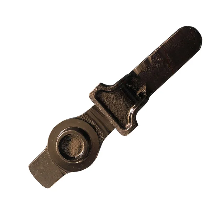 Ductile iron plug sand casting process Train brake fittings surface black plastic spray