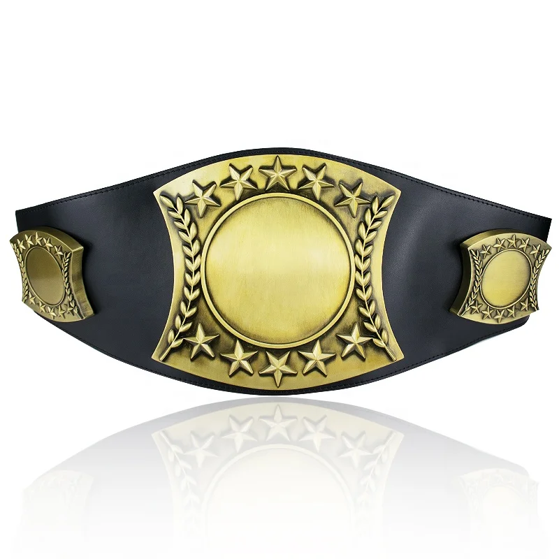 Уникальный фантазийный античный бронзовый боксерский ремень без рисунка для чемпионата