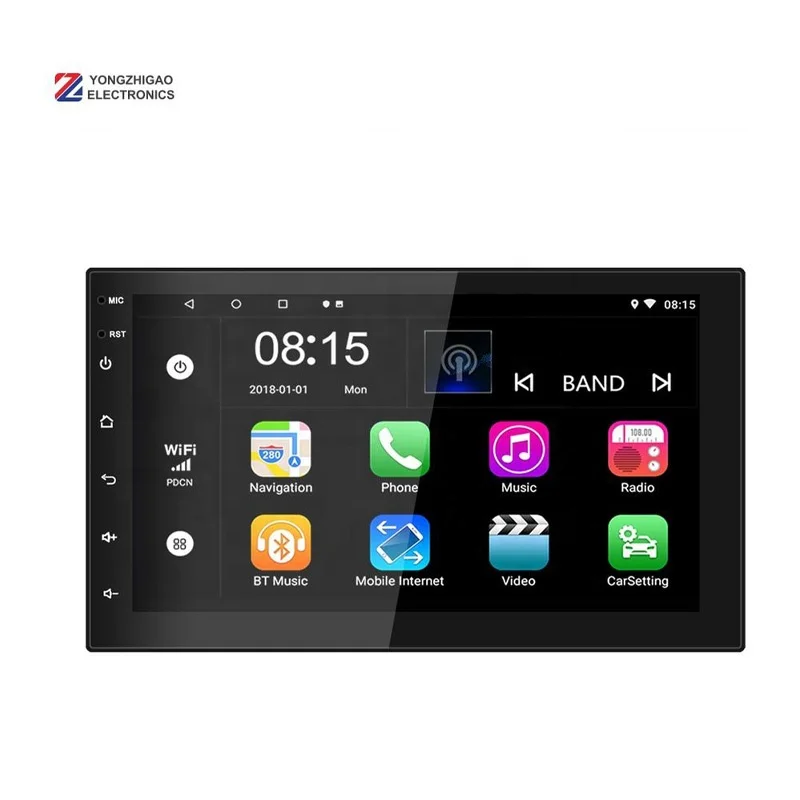 Voyeego 7 Inch Double 2 Din Pioneer Car Radio DVD Player Touch Screen Stereo Android Dvd Player Bt Universal Head Unit Screen
