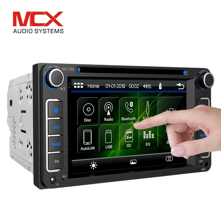 MCX Factory Price Double Din Universal Car Dvd 6.2 inch Player For Toyota
