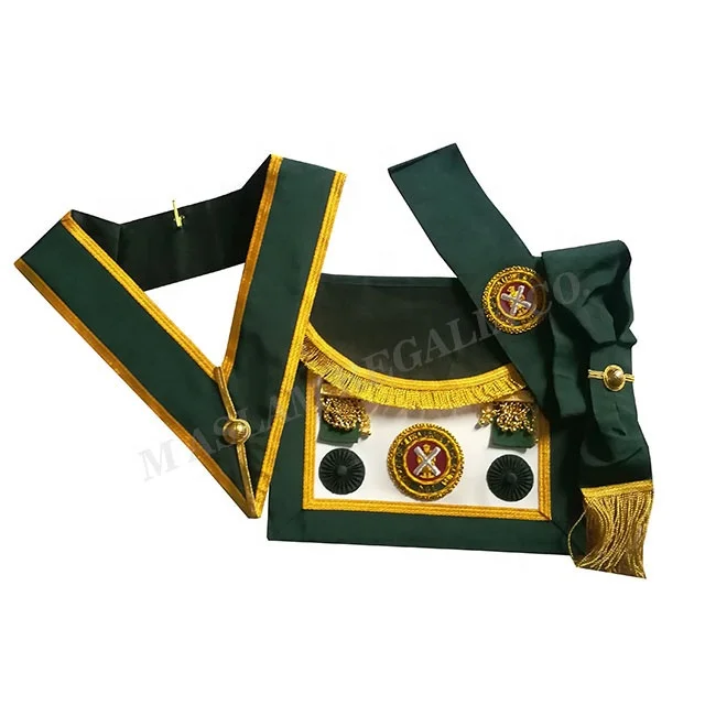 Past master grand District officer Apron | Hand Embroidery Leather Apron