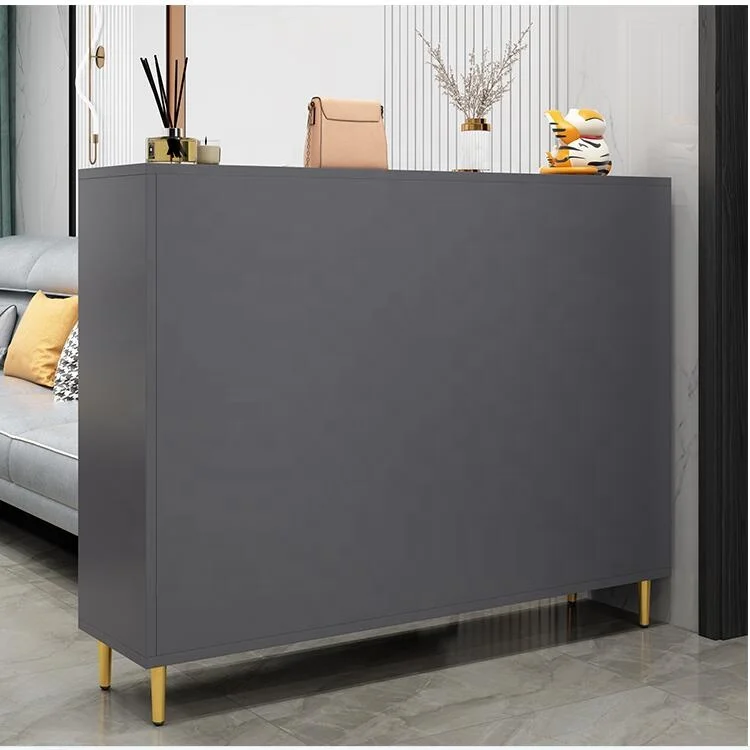 high quality custom made new design shoes rack cabinet modern with glass door