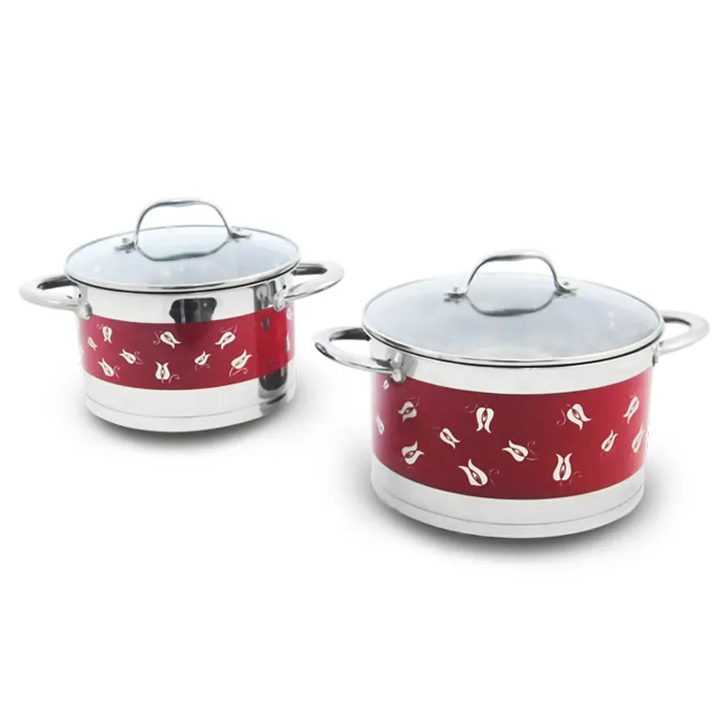12pcs kitchen pot nonstick pans kitchenware cooking stainless steel cookware sets