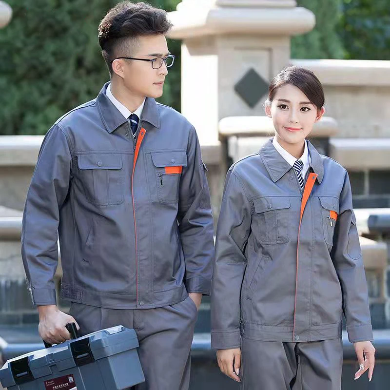Custom industrial factory worker welding work suit mechanic worker uniform