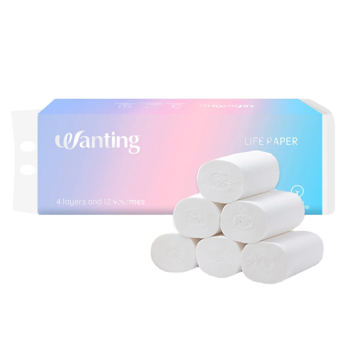 3 ply toilet paper  New type top sale household facial coreless roll paper