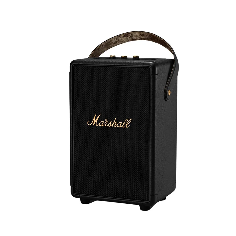 Portable Indoor/Outdoor Wireless Speaker Marshall Tufton Blue-tooth Speaker Black & Brass 20+ Hours Playtime IPX2